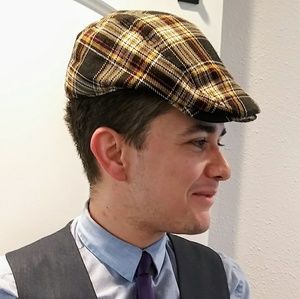 Men's Classic Plaid Newsboy Cap